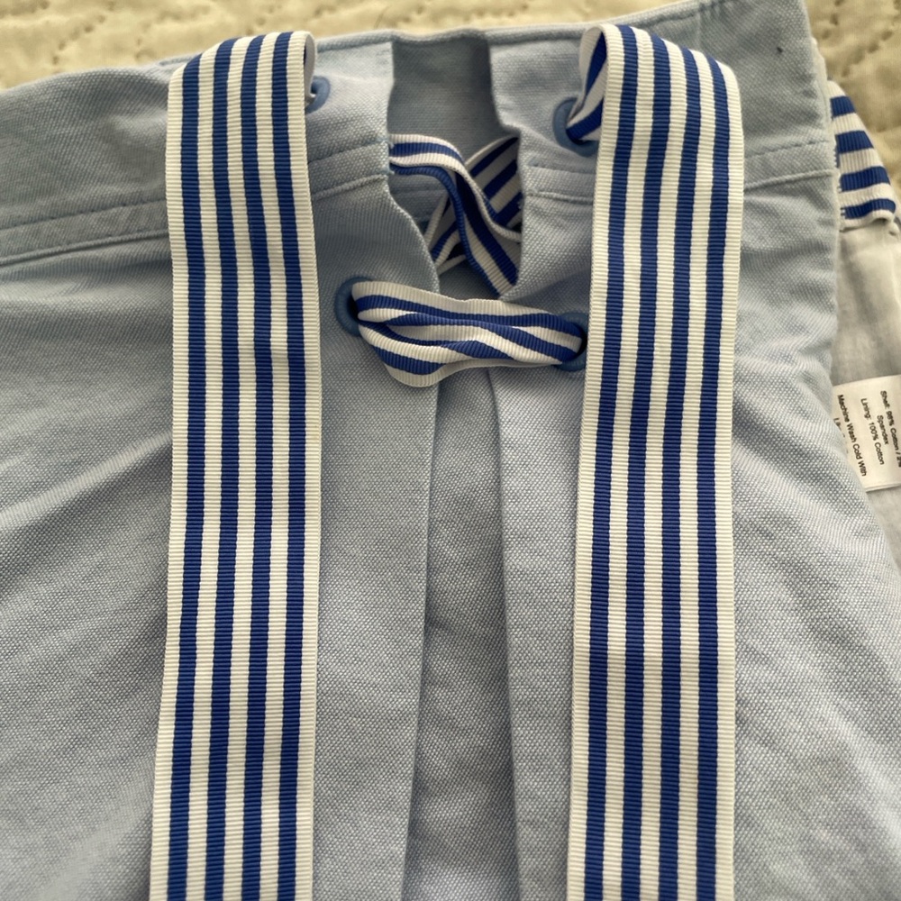 Vineyard Vines Sky Blue Shorts with White Stripes